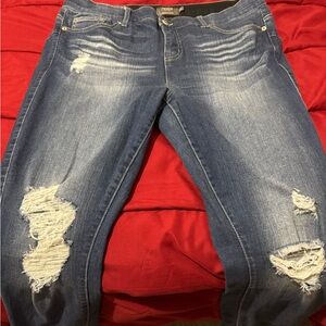 Torrid Bombshell Distressed Skinny Jeans
